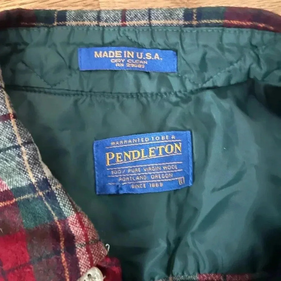 Men’s Pendleton Plaid Wool Short Size Large - Picture 5 of 5